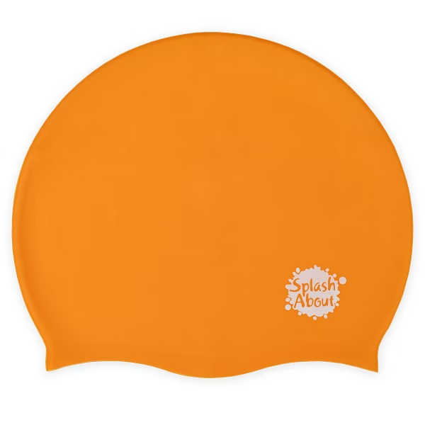 Silicone Swim Hat 矽膠泳帽-橘 4-12歲