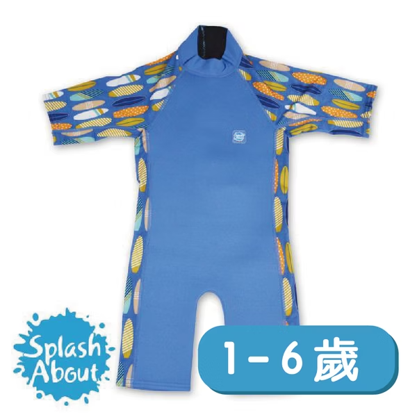 兒童抗UV防曬防寒連身泳裝 - 衝浪小子