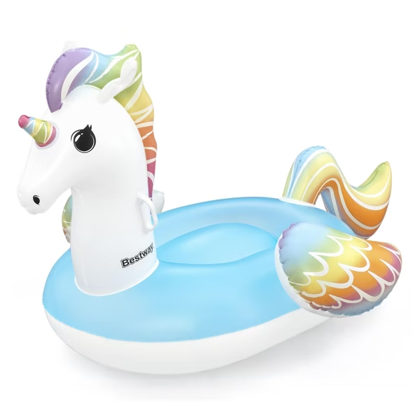 Bestway® Fantasy Unicorn™ 彩虹獨角獸漂浮坐騎（3 歲以上）
