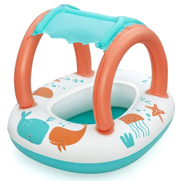 Bestway® Comfort Plush™ 舒適絨面防曬嬰兒浮船（ 3 歲以上）