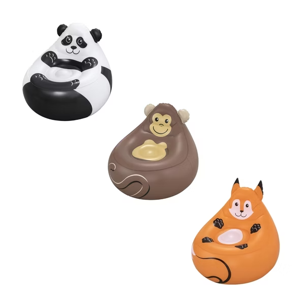 Bestway® Cozy Critters™ 兒童動物造型充氣椅（3 歲以上）隨機出貨