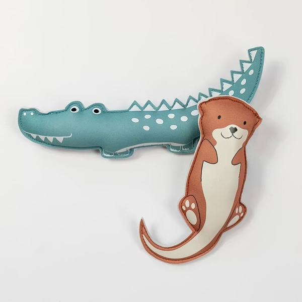 潑寶洗澡/戲水玩具-剪影系列-鱷魚與水獺