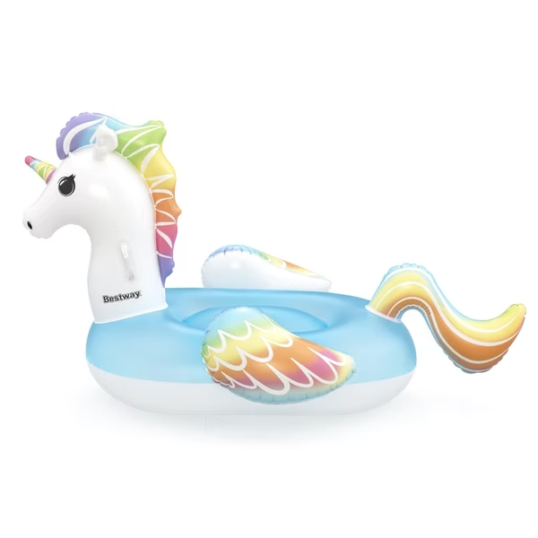 Bestway® Fantasy Unicorn™ 彩虹獨角獸漂浮坐騎（3 歲以上）