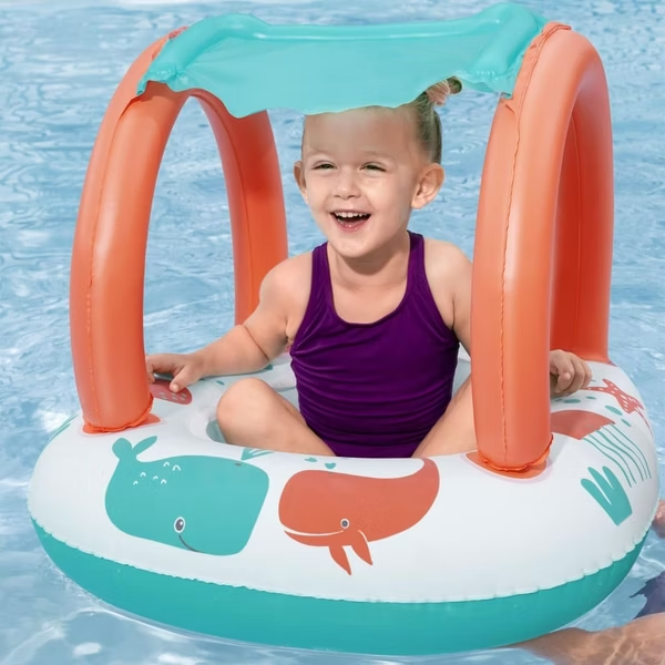 Bestway® Comfort Plush™ 舒適絨面防曬嬰兒浮船（ 3 歲以上）
