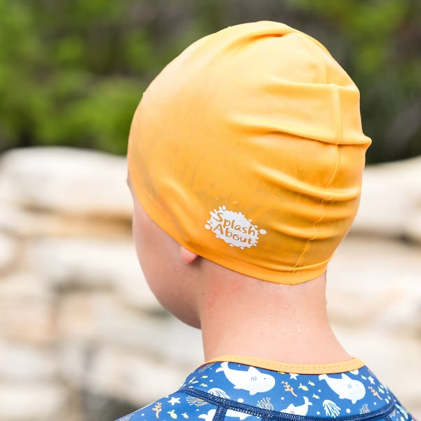 Silicone Swim Hat 矽膠泳帽-橘 4-12歲