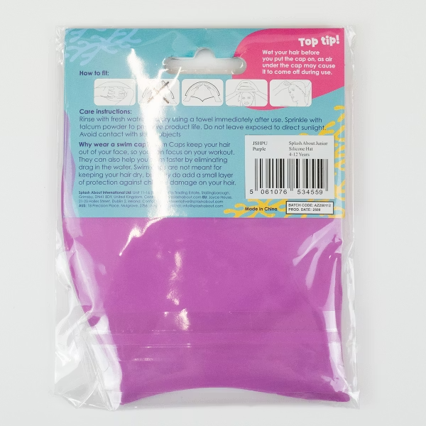 Silicone Swim Hat 矽膠泳帽-紫 4-12歲