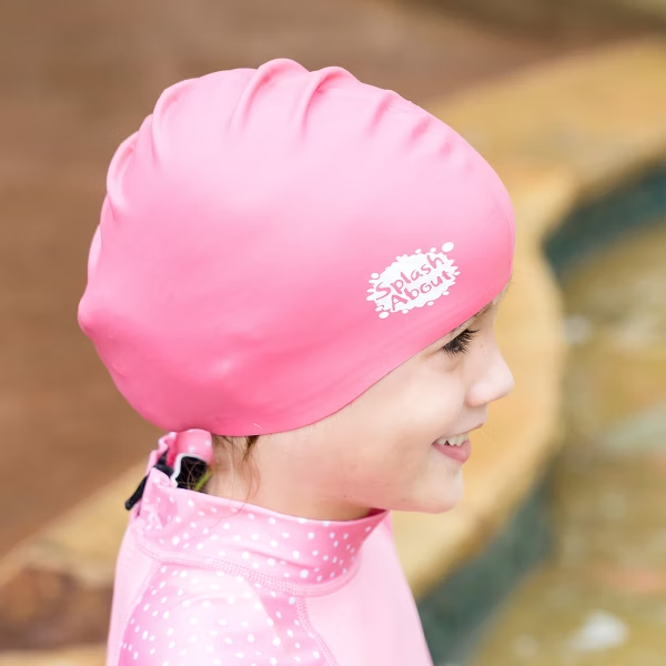 Silicone Swim Hat 矽膠泳帽-粉 4-12歲