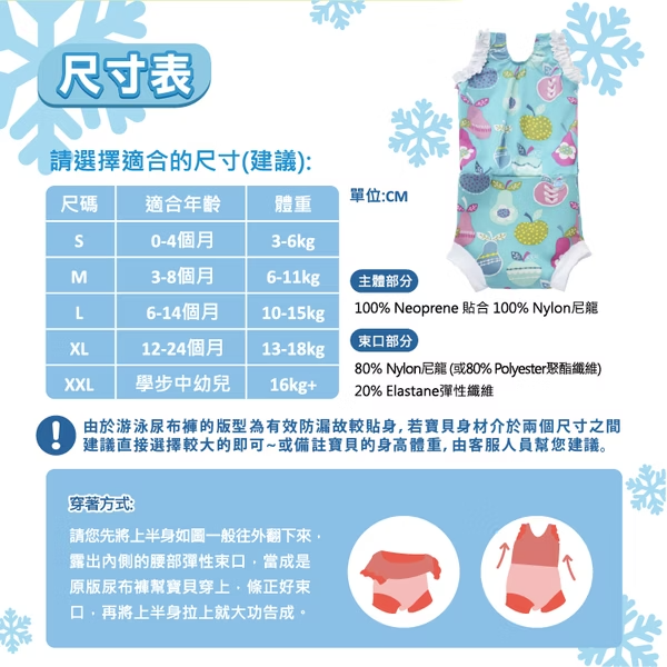 小女孩連身版尿布褲-奇幻水果