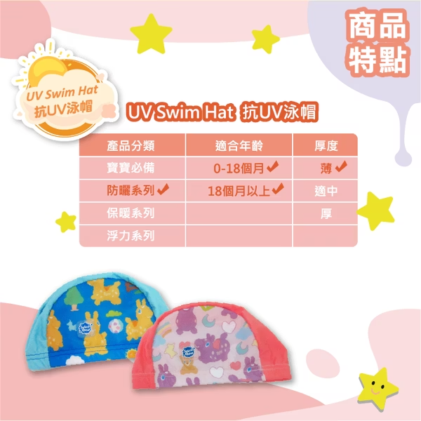 抗UV泳帽- RODY跳跳馬x一起去郊遊