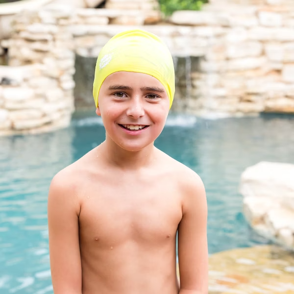 Silicone Swim Hat 矽膠泳帽-萊姆黃綠 4-12歲