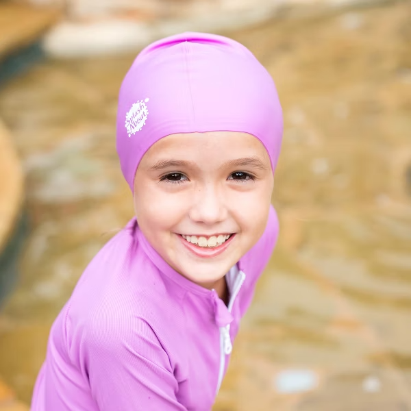 Silicone Swim Hat 矽膠泳帽-紫 4-12歲