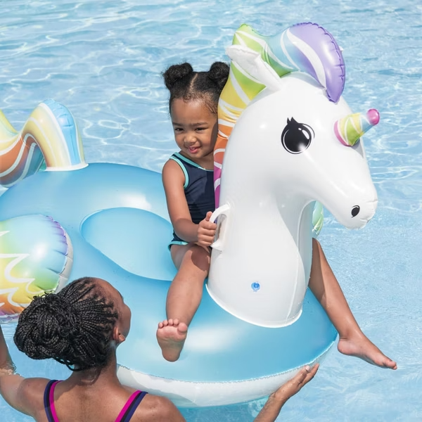 Bestway® Fantasy Unicorn™ 彩虹獨角獸漂浮坐騎（3 歲以上）