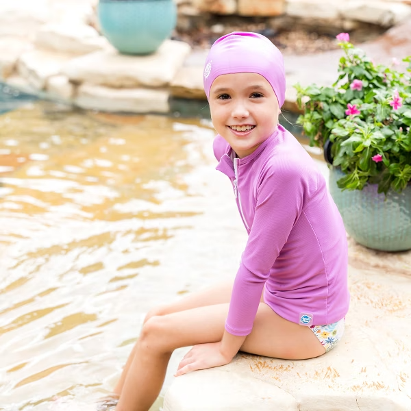 Silicone Swim Hat 矽膠泳帽-紫 4-12歲