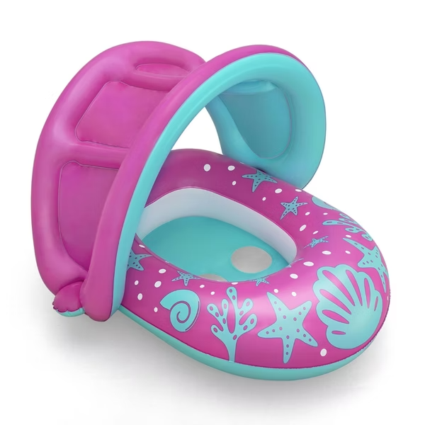 Bestway® Splash Star™ 星光遮陽嬰兒泳圈（ 1–2 歲）隨機出貨