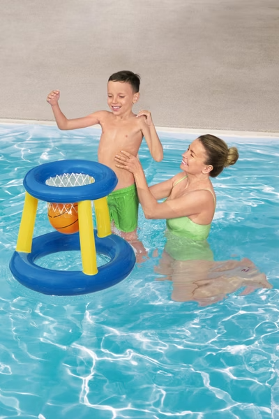 Bestway® Splash ‘N Hoop 水上充氣籃球遊戲組 3歲以上