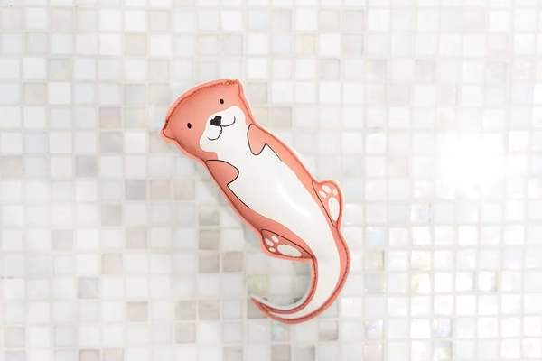 潑寶洗澡/戲水玩具-剪影系列-鱷魚與水獺