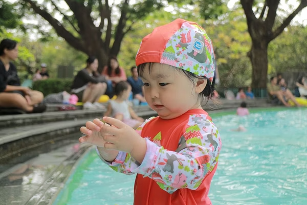 嬰兒抗 UV 連身泳衣 - 森林遊樂園