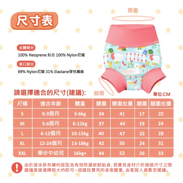3D游泳尿布褲 - 小小綠頭鴨