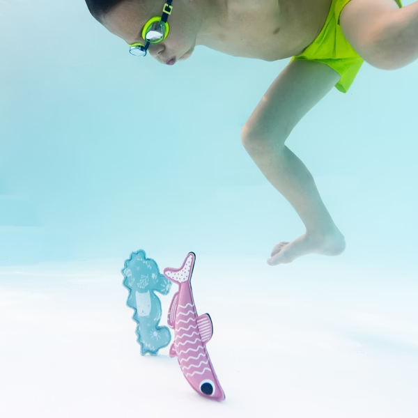潑寶洗澡/戲水玩具-剪影系列-潛水沙丁魚