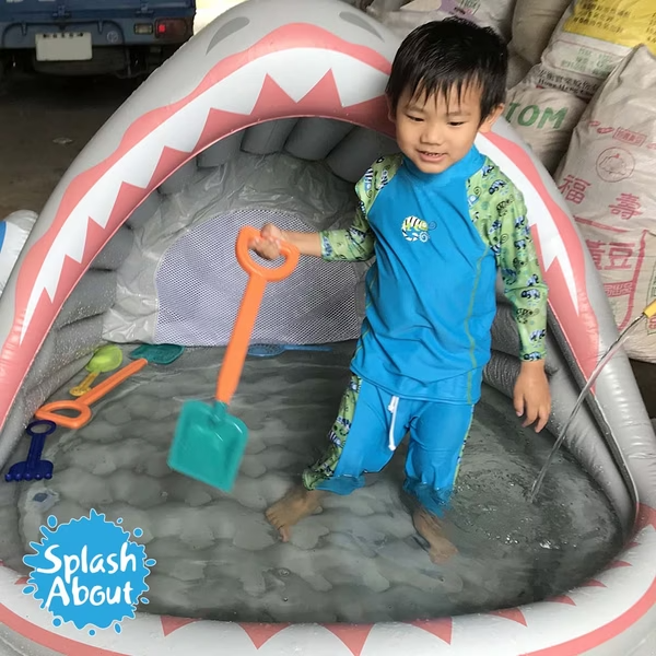 兒童抗 UV 游泳套裝 - 國王變色龍