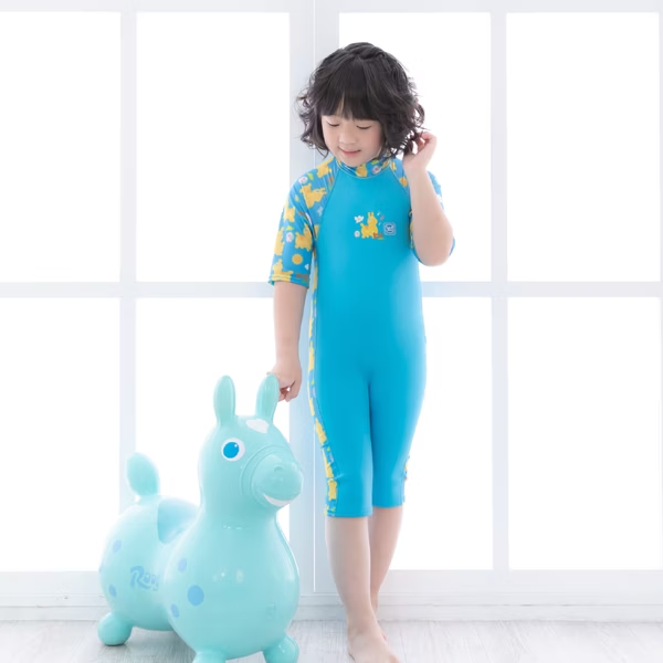 8~10歲兒童抗UV防曬防寒連身泳裝 - RODY跳跳馬x一起去郊遊
