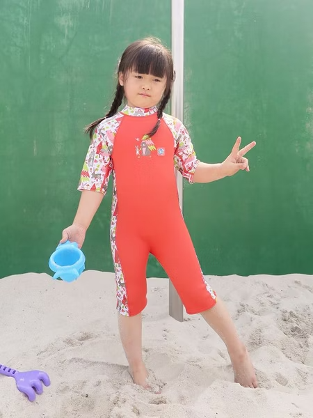 兒童抗UV防曬防寒連身泳裝 -森林遊樂園